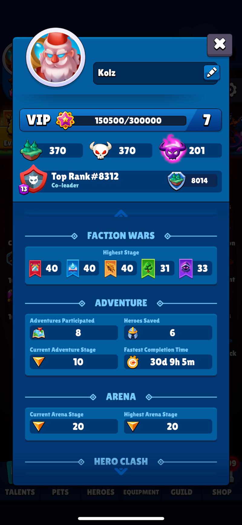 About faction wars arena