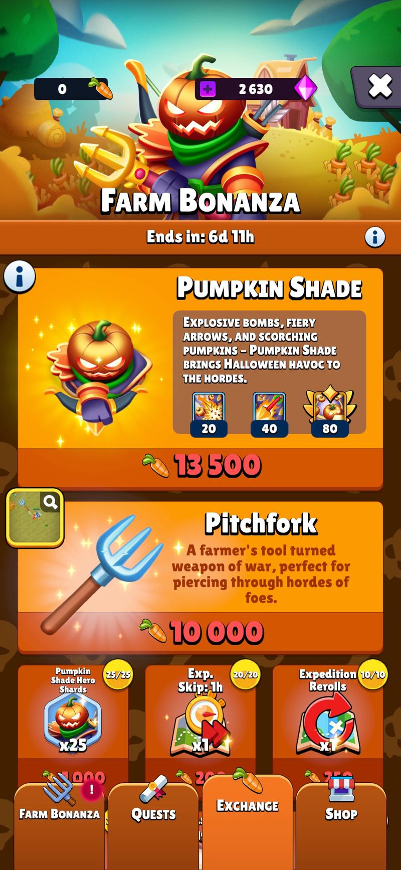 Mine Event Shop