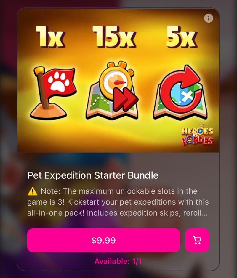 Real Money Pet expedition starter pack